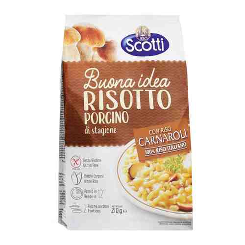 Крупа рис Riso Scotti Risotto al Porcino Ризотто c белыми грибами 210 г арт. 3183092