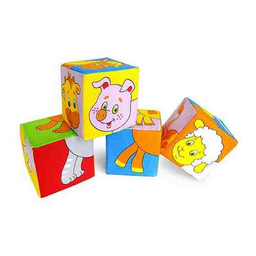 Кубики Мякиши Животные (4 штуки) арт. 3487932