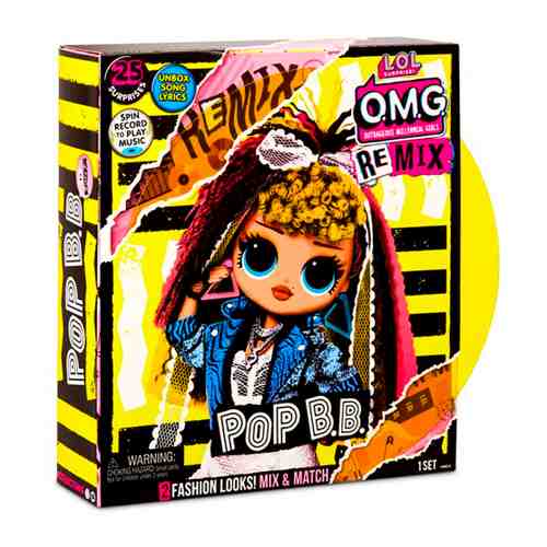 Кукла L.O.L. Lil Outrageous Littles OMG Remix - Pop B.B. 25 см арт. 3472939