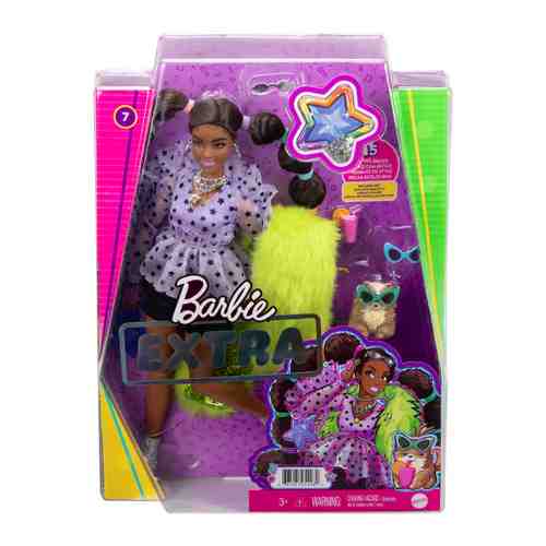 Кукла Mattel Barbie Экстра с переплетенными резинками хвостиками арт. 3481971