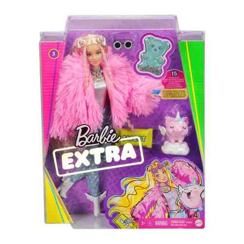 Кукла Mattel Barbie Экстра в розовой куртке арт. 3426111