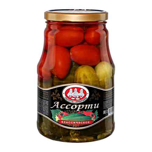 Ассорти Скатерть-Самобранка из огурцов и томатов 1.8 кг арт. 3384211