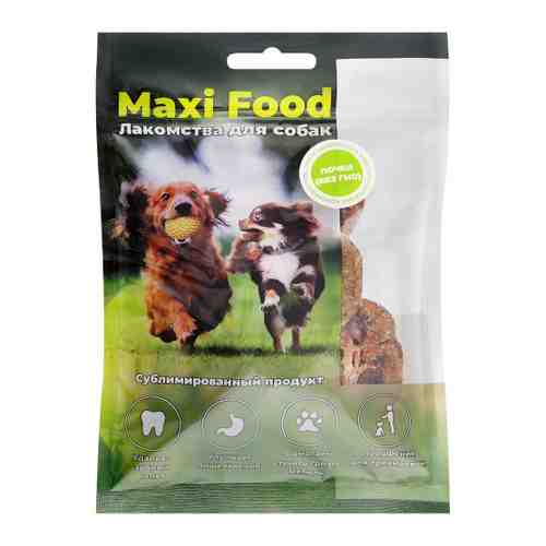 Лакомство Maxi Food Почки говяжьи для собак 60 г арт. 3442315