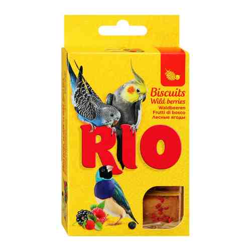 Лакомство Rio Бисквиты с лесными ягодами для птиц 5 штук по 7 г арт. 3496941