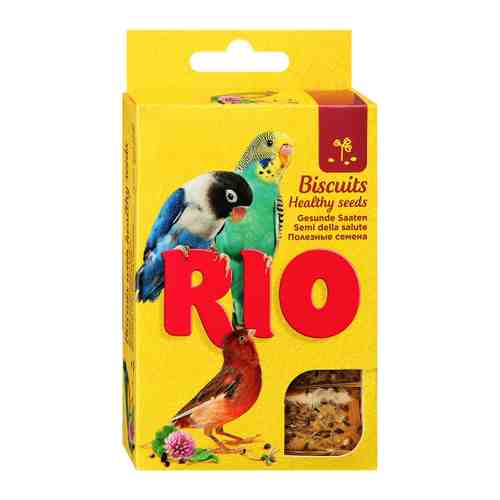 Лакомство Rio Бисквиты с полезными семенами для птиц 5 штук по 7 г арт. 3496955