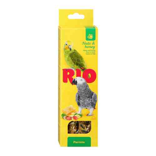Лакомство Rio Палочки с медом и орехами для попугаев 2 штуки по 90 г арт. 3496944