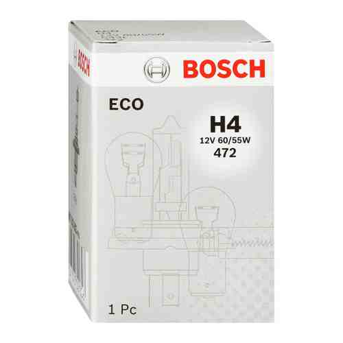 Лампа Bosch ECO 12V H4 60/55W P43t 1 штука арт. 3441939