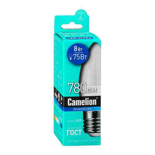 Лампа Camelion Led C35 E27 8W 6500K арт. 3471616