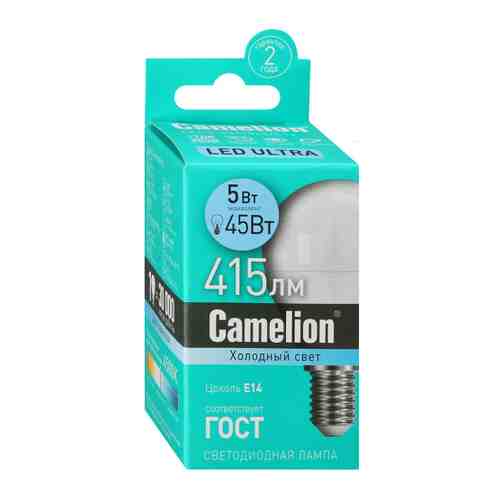 Лампа Camelion Led G45 E14 5W арт. 3471634