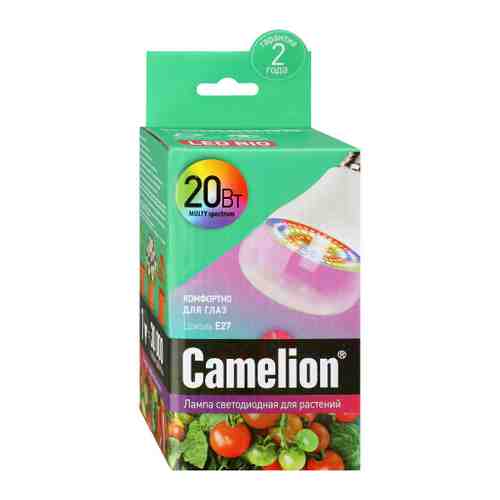 Лампа для растений Camelion Led E27 20W арт. 3471557