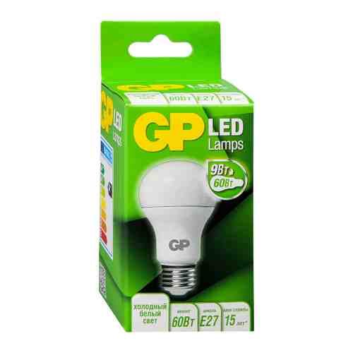 Лампа GP Batteries груша Led E27 9W 4000К арт. 3452472