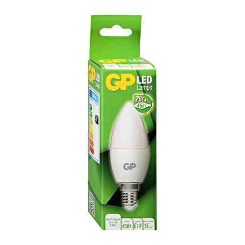Лампа GP Batteries свеча Led E14 7W 4000К арт. 3452462