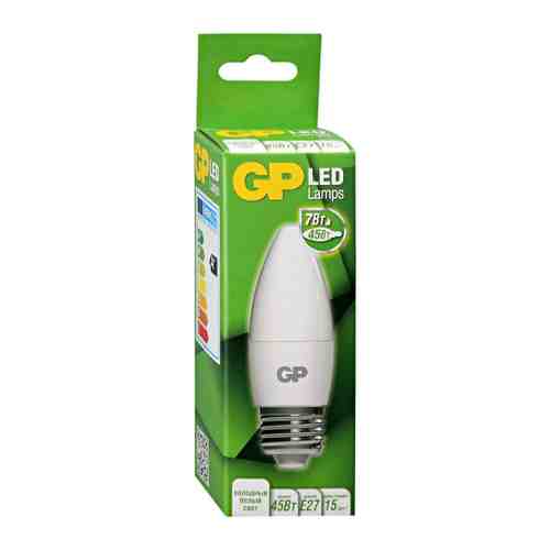 Лампа GP Batteries свеча Led E27 7W 4000К арт. 3452464