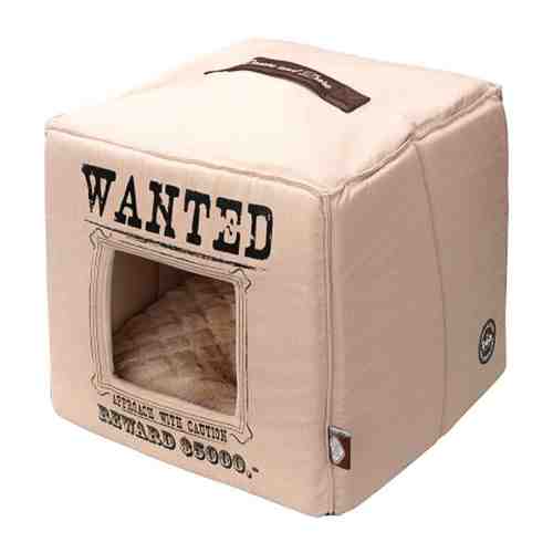 Лежак Ebi домик мягкий Wanted бежевый для животных 40х40х40 см арт. 3460393