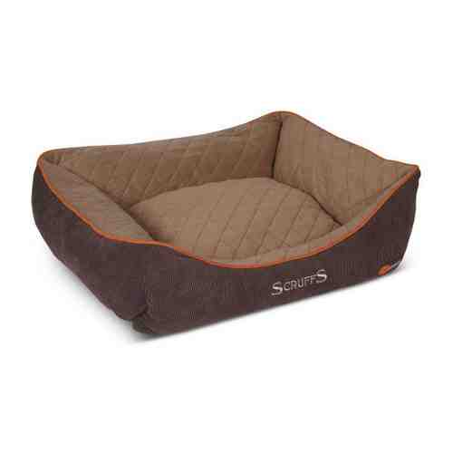Лежак Scruffs с бортиками Thermal Box Bed коричневый для животных 50х40х15 см арт. 3461443