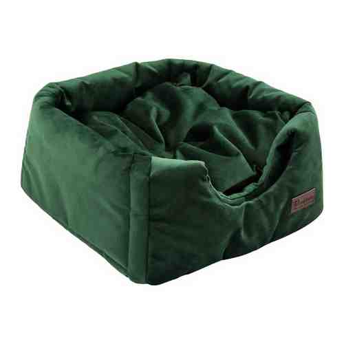 Лежак Зоогурман Домино зеленый для животных 40х40х40 см арт. 3502306