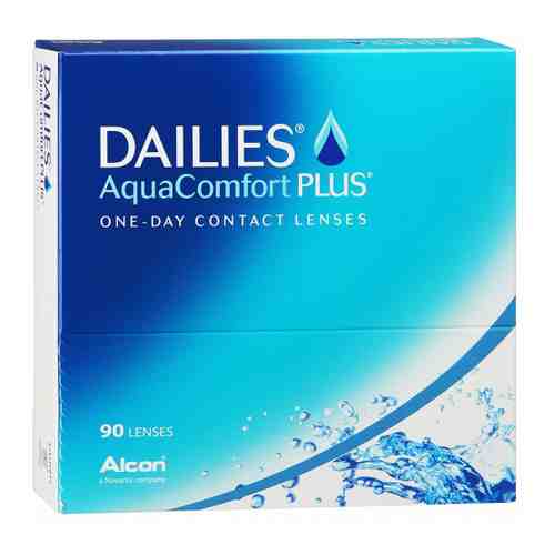 Линзы мягкие контактные Dailies Aqua Comfort Plus R:=8.7; D:=-2.5 (блистер 90 штук) арт. 3260021
