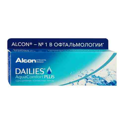 Линзы мягкие контактные Dailies Aqua Comfort Plus R:=8.7; D:=-2.25 (блистер 30 штук) арт. 3232575