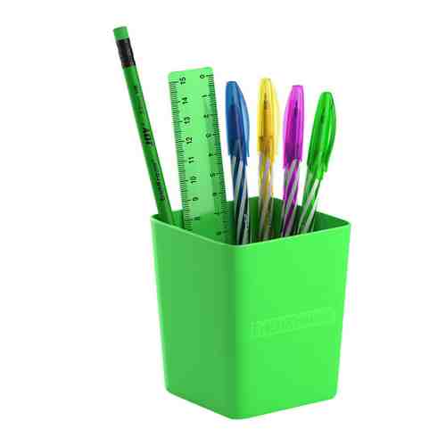 Настольный органайзер ErichKrause Base Neon Solid пластиковый зеленый 6 предметов арт. 3509218