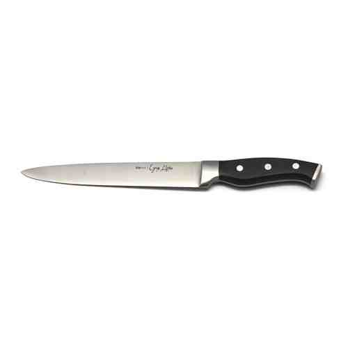 Нож кухонный Едим Дома для нарезки черный 20 см арт. 3443068