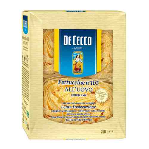 Макаронные изделия De Cecco №103 Fettuccine All'uovo 250 г арт. 3186073