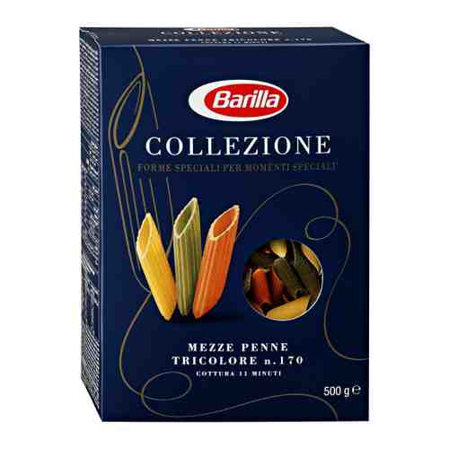 Макаронные изделия Barilla Mezze Penne Tricolore 500 г арт. 3257196