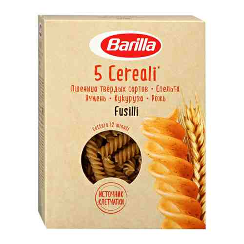 Макаронные изделия Barillа Fusilli 5 Cereali со злаковой смесью 450 г арт. 3456761
