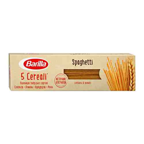 Макаронные изделия Barillа Spaghetti 5 Cereali со злаковой смесью 450 г арт. 3456759