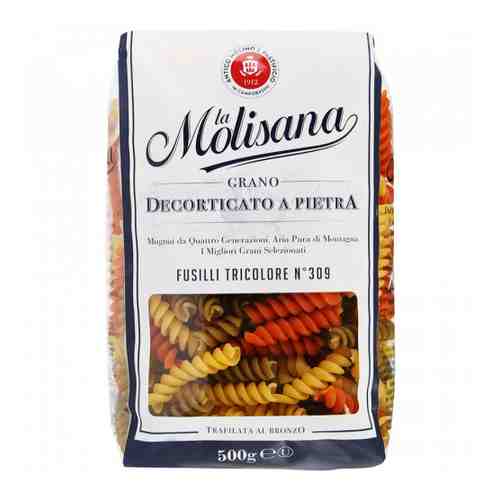 Макаронные изделия La Molisana Спирали с добавлением томатов и шпината 500 г арт. 3380855