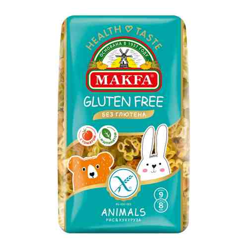 Макаронные изделия Makfa Animals безглютеновые 300 г арт. 3414696