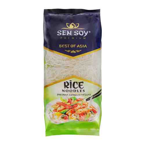 Лапша Sen Soy рисовая в гнездах Rice Noodles Премиум 400 г арт. 3381723
