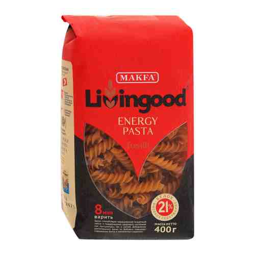 Макаронные изделия Livingood LG Energy Pasta Fusilli 400 г арт. 3439299