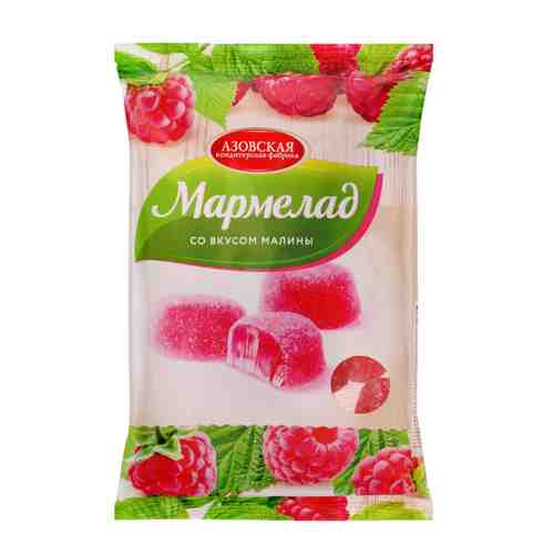 Мармелад Азовская кондитерская фабрика желейный со вкусом Малины 300 г арт. 3468842