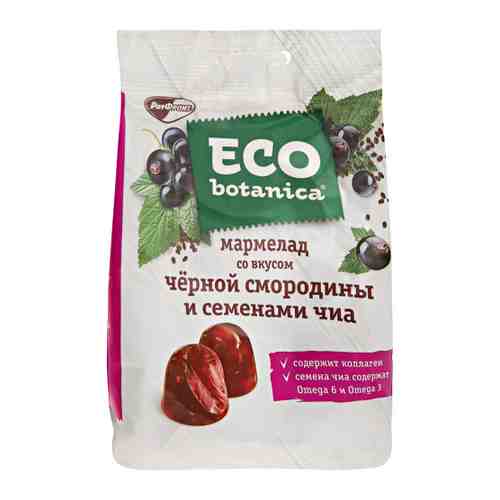 Мармелад Eco Botanica со вкусом черной смородины и семенами чиа 200 г арт. 3355650
