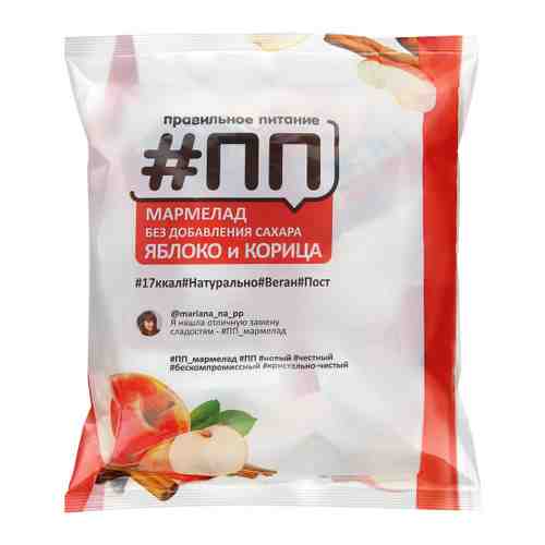 Мармелад формовой Правильное Питание Яблоко-Корица без сахар 200 г арт. 3446150