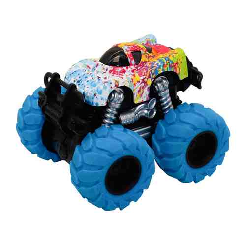 Машинка Funky Toys гоночная фрикционная синие колеса арт. 3488993