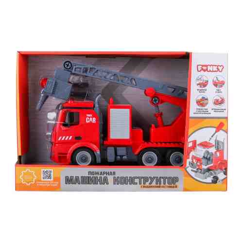 Машинка-конструктор Funky Toys пожарная фрикционная 35 см арт. 3488998