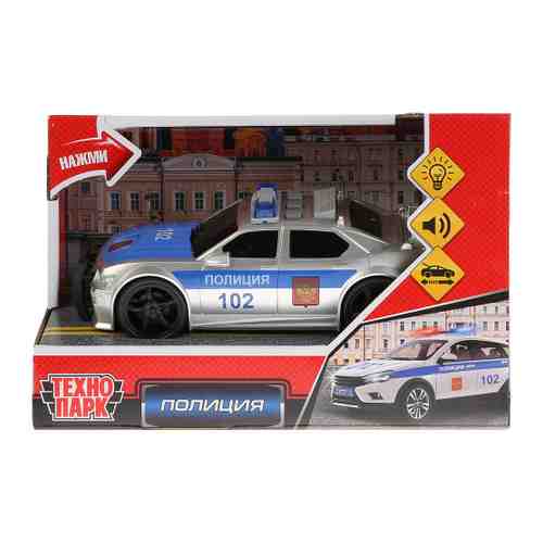 Машинка Технопарк инерционная Седан Полиция 19 см арт. 3432619