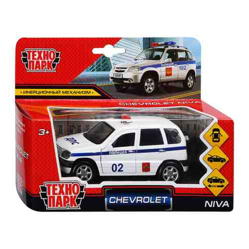 Машинка Технопарк металлическая инерционная Chevrolet Niva Полиция 12 см арт. 3432631