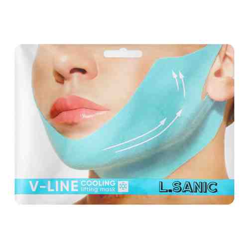 Маска-бандаж для лица L.Sanic V-line для коррекции овала лица с охлаждающим эффектом 20 г арт. 3429707