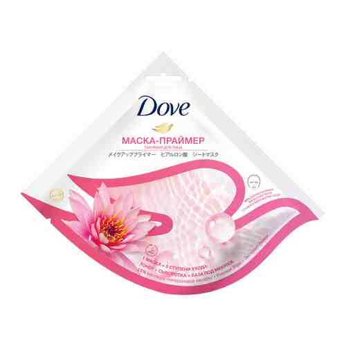 Маска для лица Dove выравнивающая с розовой водой лилией и гиалуроновой кислотой тканевая 1 шт арт. 3487608