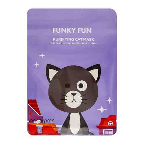 Маска для лица Funky Fun очищающая Кошка арт. 3481720