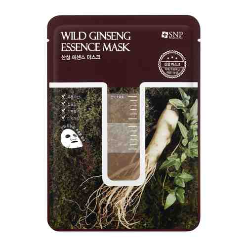 Маска для лица SNP Wild Ginseng Essence с экстрактом корня дикого женьшеня питательная тканевая 25 мл арт. 3498119