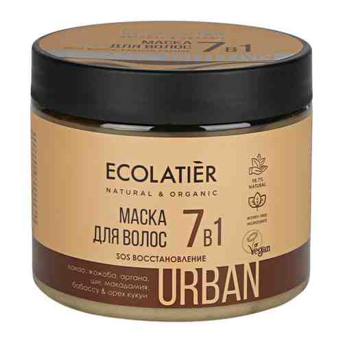 Маска для волос Ecolatier SOS Восстановление 7в1 Какао и жожоба 380 мл арт. 3396892