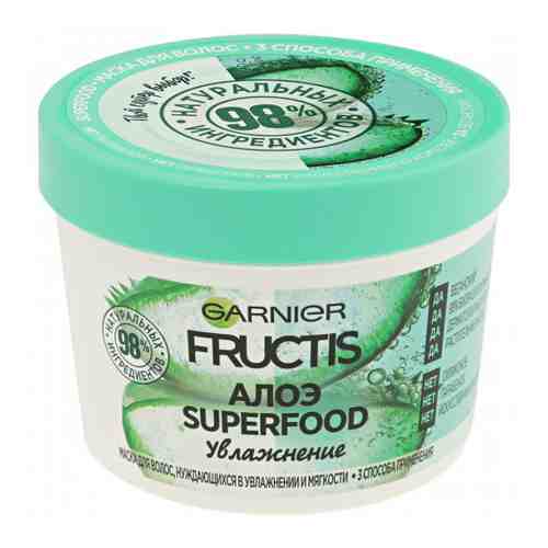 Маска для волос Fructis Garnier Superfood 3в1 Алоэ 390 мл арт. 3372847