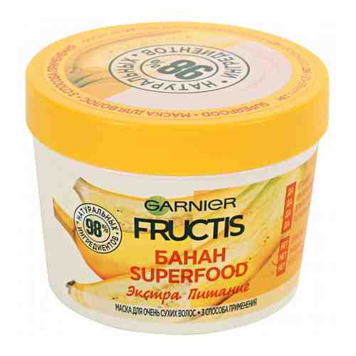 Маска для волос Fructis Garnier Superfood Банан 3в1 390 мл арт. 3361081