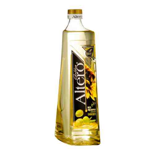 Масло Altero подсолнечное Golden с добавлением оливкового дезодорированное рафинированное 810 мл арт. 3356811