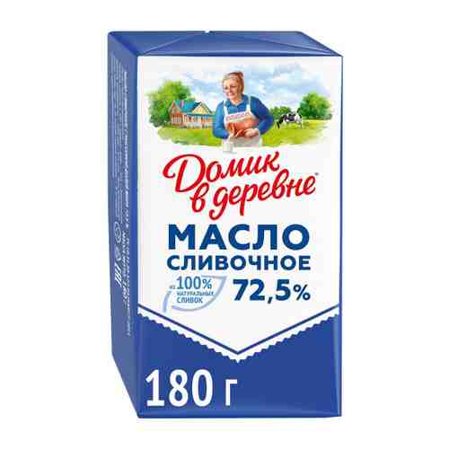 Масло Домик в деревне сливочное 72.5% 180 г арт. 3312387