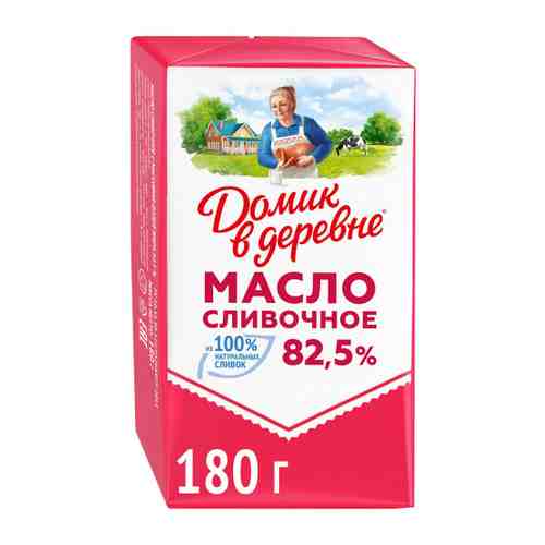 Масло Домик в деревне сливочное 82.5% 180 г арт. 3051584