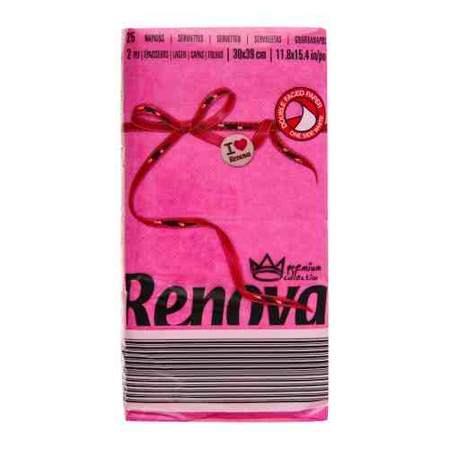 Салфетки бумажные Renova Red Label 2Р 1/6 2-слойные Fucsia арт. 3506225